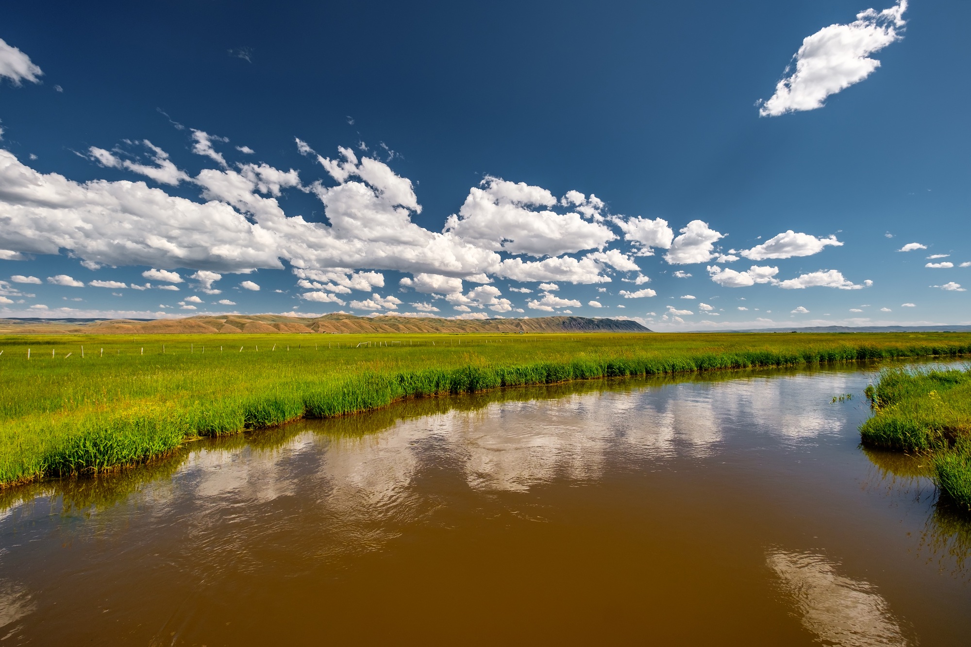 River landscape in Wyoming